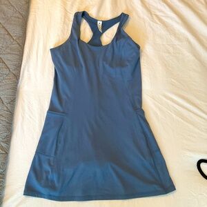 Worn once, Yogalicious Women's Airlux Courtside Utility Dress, Blue Horizon, Med